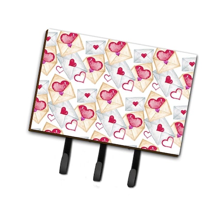 Carolines Treasures Watercolor Love Letters Leash or Key Holder, 6 x 2 x 9 in. BB7569TH68